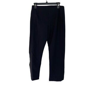 Diana Slavin Womens Trouser Pants Size XXS Black Mid Rise Straight Leg